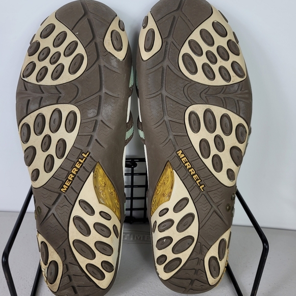 Merrell Sol Olive Womens Green Walking Slip on Open Heel Sandals Shoes Sz 7 - Picture 8 of 8